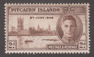 Pitcairn Islands 9 Peace Issue 1946