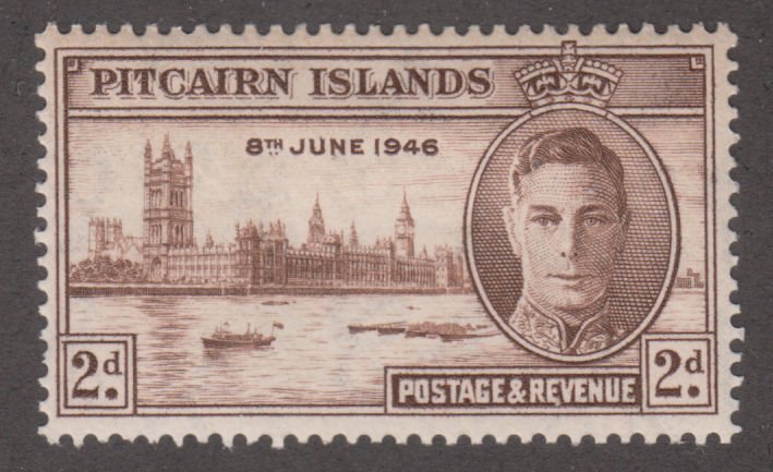 Pitcairn Islands 9 Peace Issue 1946