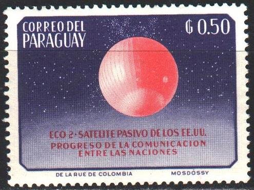 Paraguay. 1962. 1091 from the series. Red planet, space. MNH.