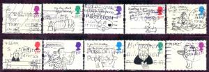 Great Britain; 1996-2001: Sc. # 1643-1652: O/Used Cpl. Set