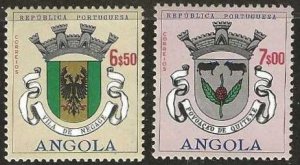 Angola, Scott #  471-472, mint, hinged. 1963. (A636)