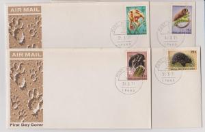 Papua New Guinea 13 First Day Covers from 1971 South Pacific Games and Wildlife