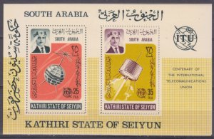 1966 Aden Kathiri States of Seiyun 87-88/B1 Satellite - Telstar 12,00 €