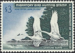 US Scott #RW33 MNH OG XF 1966 US Federal Duck Stamp