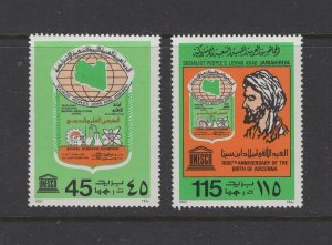 Libya #871-72 (1980 UNESCO set) VFMNH CV $2.00