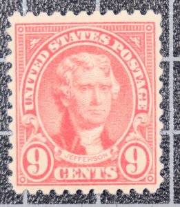 Scott 641 9 Cents Jefferson Nice Stamp MNH SCV $3.00