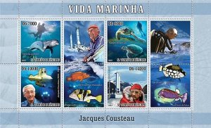 SAO TOME - 2007 - Marine Life - Perf 4v Sheet - Mint Never Hinged