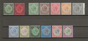 BRITISH HONDURAS 1922/33 SG 124/37 MINT Cat £350