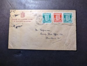 1942 England British Channel Islands Cover Guernsey CI States of Guernsey Dairy