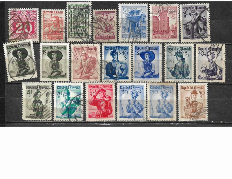 COLLECTION LOT OF 81 AUSTRIA CLEARANCE 5 SCAN