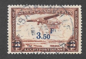 Belgian Congo Scott C16 ULH - 1936 Air Post Surcharged