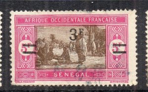 French Senegal 1918 Early Issue Fine Used 3F. Surcharged NW-231097