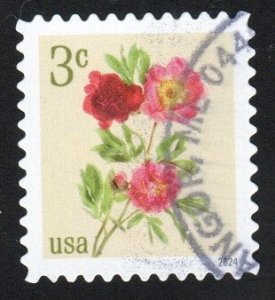 SC# 5899 - (3c) - Peonies - USED Bklt single