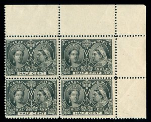 MOMEN: CANADA SC #50 CORNER BLOCK JUBILEE MINT OG NH LOT #60606