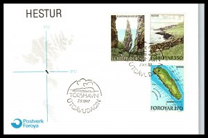 Faroe Islands 161,163,165 U/A FDC