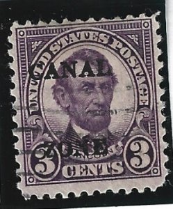 Canal Zone Scott #102 Used 3c Perf 11X10 1/2 O/P 2019 CV $2.75