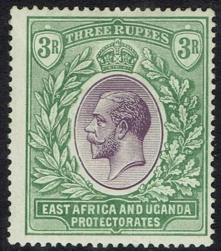 EAST AFRICA AND UGANDA 1921 KGV 3R WMK MULTI SCRIPT CA 