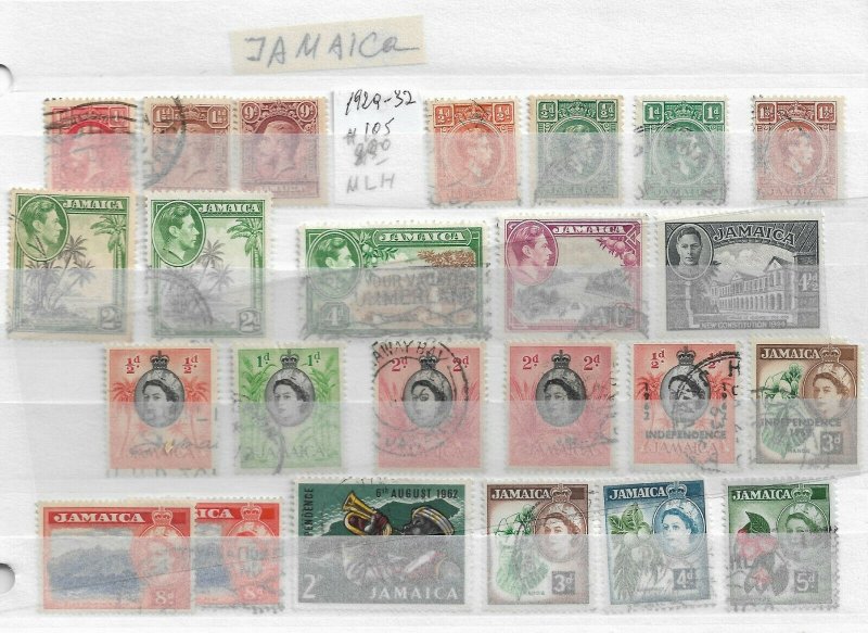 Jamaica From 1860 to 1970 ,lot of 45+ Stamps,Mint*/Used (GLN-1) 