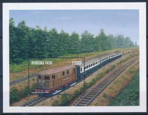 [63639] Burkina Faso 1998 Railway Train Eisenbahn Chemin de Fer Sheet MNH