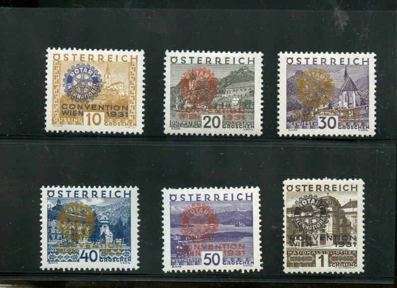 AUSTRIA  SCOTT #B87/92 ROTARY OVERPRINTS VF  MINT   HINGED --SCOTT  $220.00