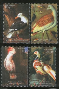 Gambia 2000 Paintings of Birds Parrot Wildlife Animal Sc 2304-7 MNH # 559