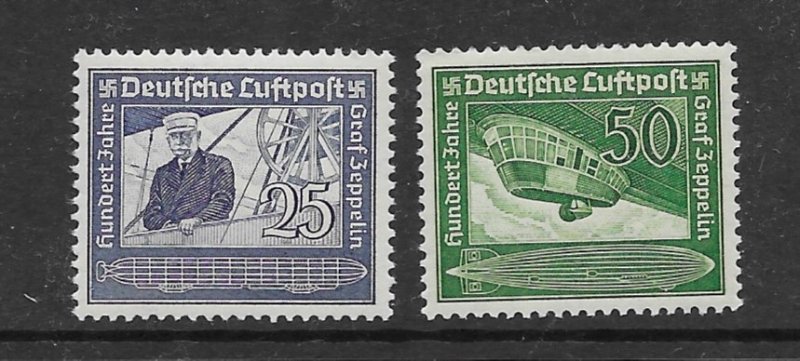 Germany C59-60  1938 set 2  (C59-NH --C58 VLH)