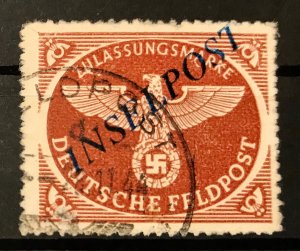 German Empire: Army Post Inselpost Certified