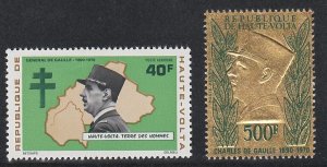 Burkina Faso # C95-96, Charles de Gaulle, Mint LH, 1/3 Cat.