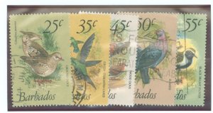 Barbados #502/504-506A Used Single