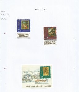 MOLDOVA - 2000 - Christmas - Perf 2v Set & Souv Sheet - M L H