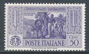 Italy #284 NH 50c Garibaldi at Battle