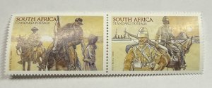South Africa 1999 2 stamps Boer Soldiers #1150-1a Mint
