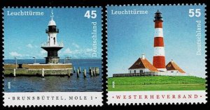 Germany 2005,Sc.#2344 2345 MNH Lighthouses