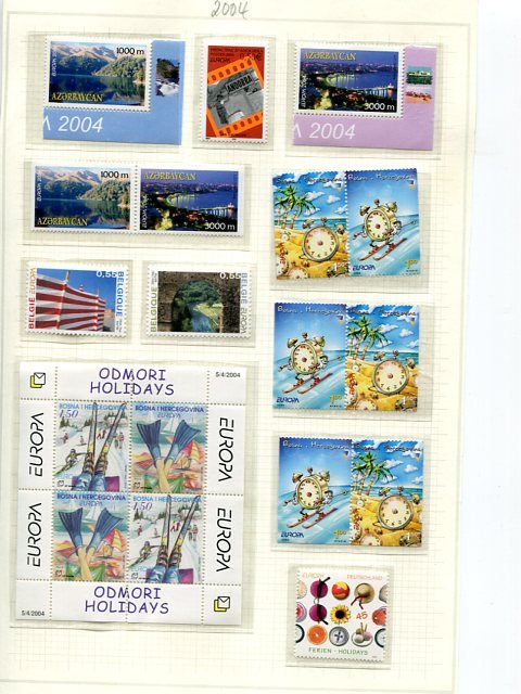 Europa CEPT  2004  complete VF NH  - Lakeshore Philatelics