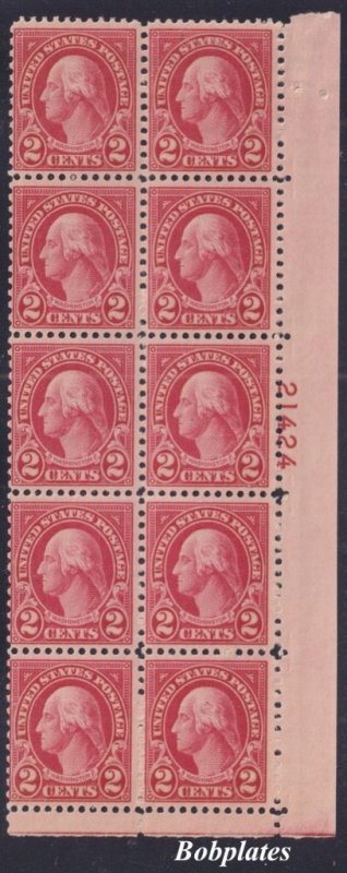 BOBPLATES US #634 Washington Lower Right Plate Block of 10 21424 FVF MNH CV=12.5