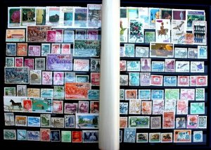 Wordwide Stamp Collection Lot of 1000 MNH, MH & Used Lighthouse Stock Book