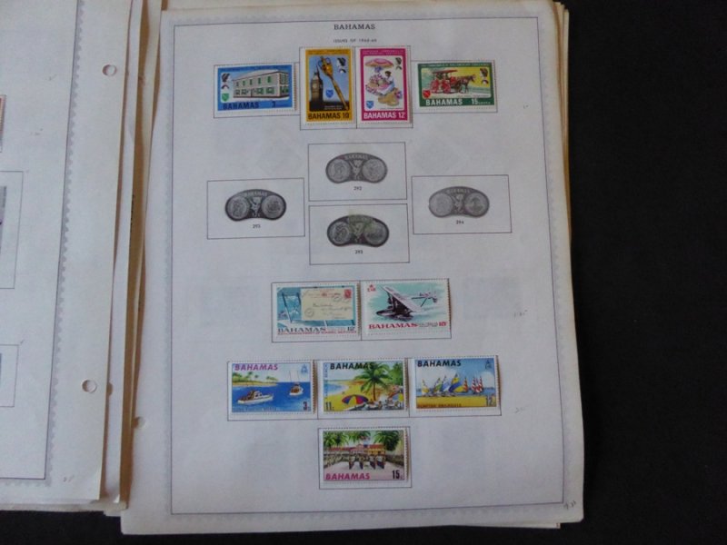 Bahamas 1884-1991 Stamp Collection on Album Pages