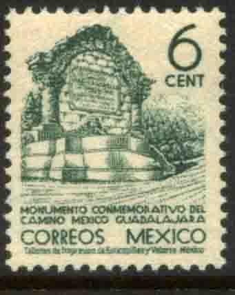 MEXICO 789 6cts 1934 Definitive Wmk S.H.C.P. UNUSED, NO GUM. F-VF.