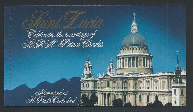 ST. LUCIA SC# 549 COMPLETE BKLT VF/MNH 1981