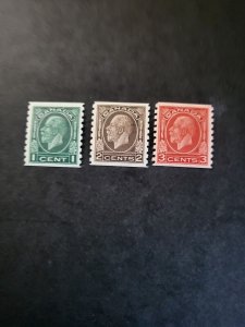 Stamps Canada Scott #205-7 hinged