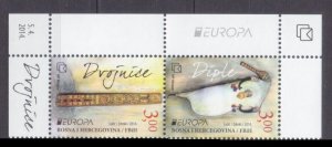 2014 Bosnia Herzegovina Mostar 385-386Paar Europa Cept 7,00 €