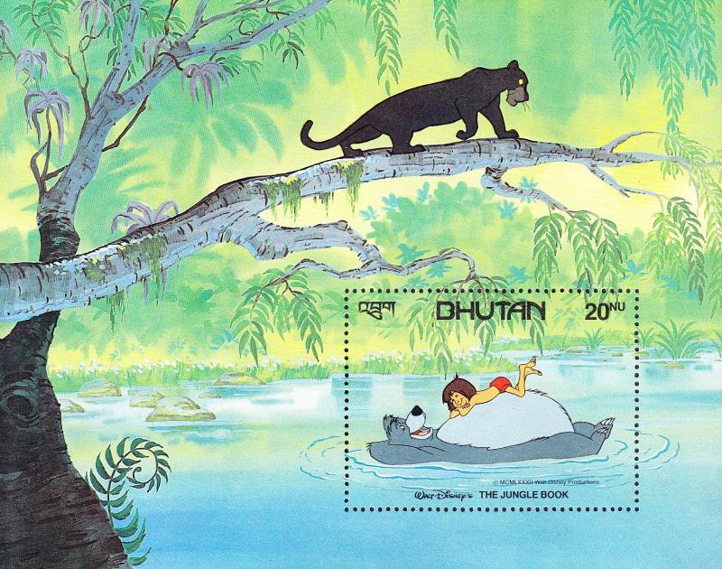 Bhutan 1982 Jungle Book complete Stamps + Sheets VF/NH(**)