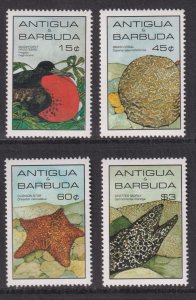 1985 Antigua & Barbuda Marine Life complete set MNH Sc# 871 / 874 CV $12.25