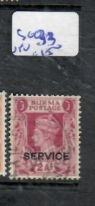 BURMA  KGVI     SG O33      VFU         P0515A  H