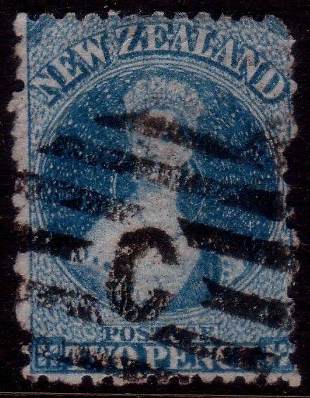 NEW ZEALAND 1864 2d Chalon perf 12½ used...................................41701