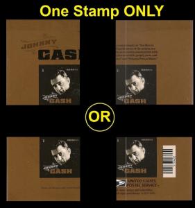 US 4789a Music Icons Johnny Cash imperf NDC corner single MNH 2013