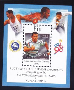 Fiji 89 MNH 1998 16th Commonwealth Games - Kuala Lumpur Malaysia Souvenir Sheet