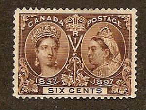 Canada Scott #55 Mint H tiny hinge thin Scott CV $230.00