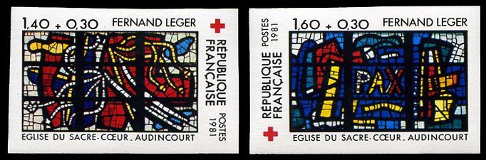 France, 1950-Present #B539-540 (YT 2175-2176) Cat€130, 1981 Red Cross, impe...