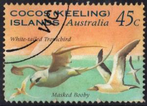 Cocos (Keeling) Islands: SC#300 45¢ Masked Booby (1995) Used